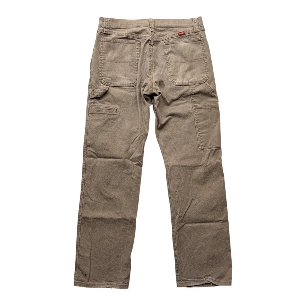 Wrangler Mens‎ Carpenter Pants Brown 32x32 Utility Workwear 1094LXWCK Straight